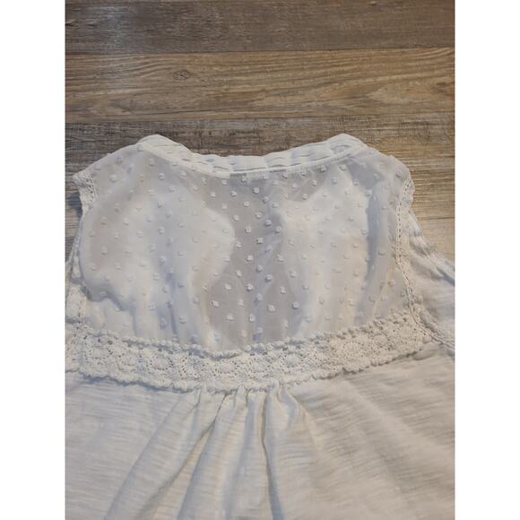For Cynthia large womens white button down tank top - Picture 4 of 9